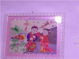 因为要回老家啦这幅十字绣是我亲手绣的，免...
